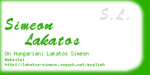 simeon lakatos business card